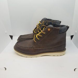 Cat & Jack Boys Ackerley Fashion Boots - Brown Size 5 New Comfortable Soft Shoes